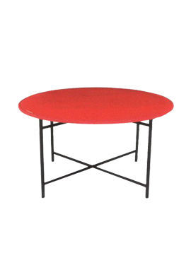 รับผลิต โต๊ะ พับ เหล็ก โต๊ะกลม เหล็ก  โต๊ะกลม โต๊ะกลมหน้าเหล็ก ขนาด 120 ซม. สูง 75 ซม. ขากลม 1 นิ้ว หนา 0.8 มิล.